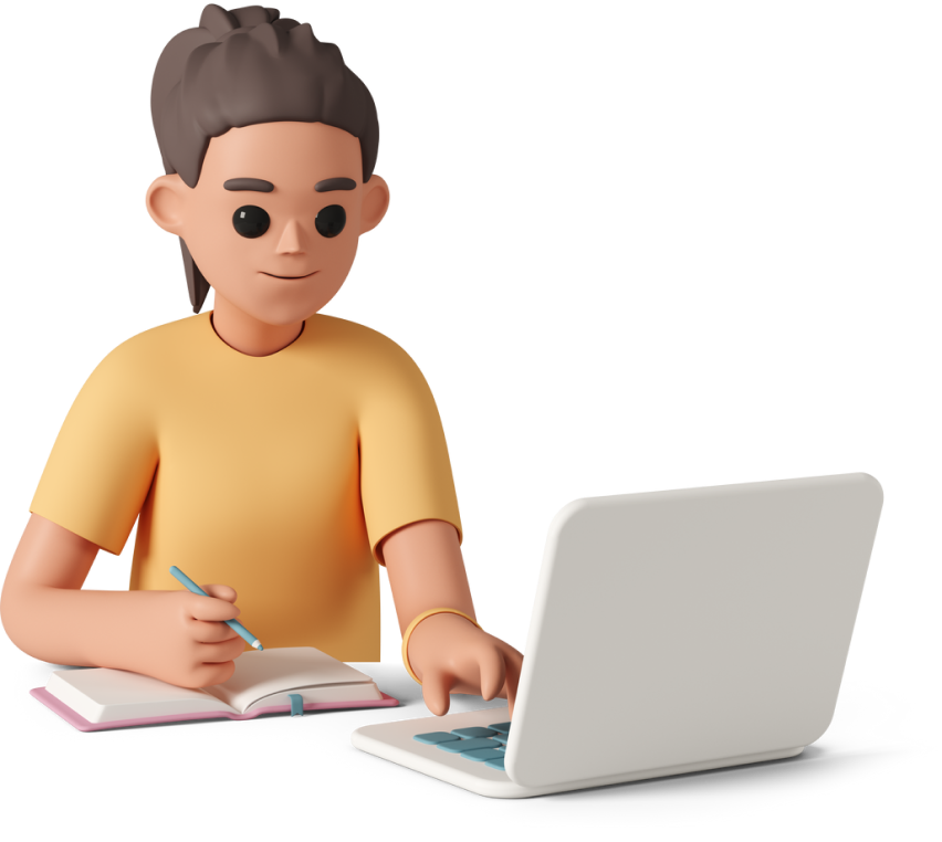 Girl Taking Notes